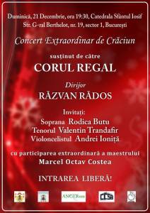 afis concert corul regal