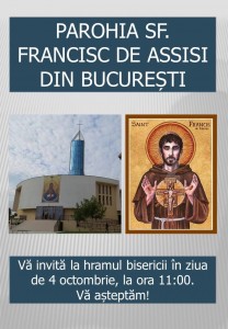 INVITATIE LA HRAM Sf Francisc