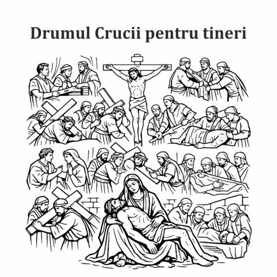 Drumul Crucii pentru tineri 1080×1080 px